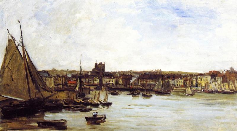 Charles-Francois Daubigny Port of Dieppe oil painting image